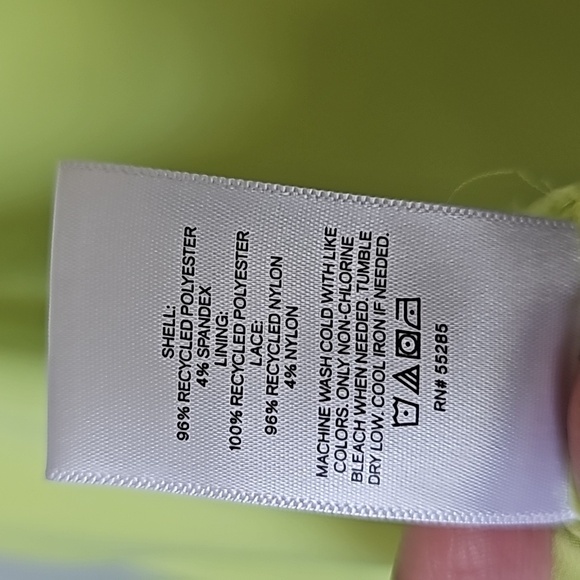 Express Romantic satin lace strap downtown cami lemon yellow XL - Picture 10 of 13